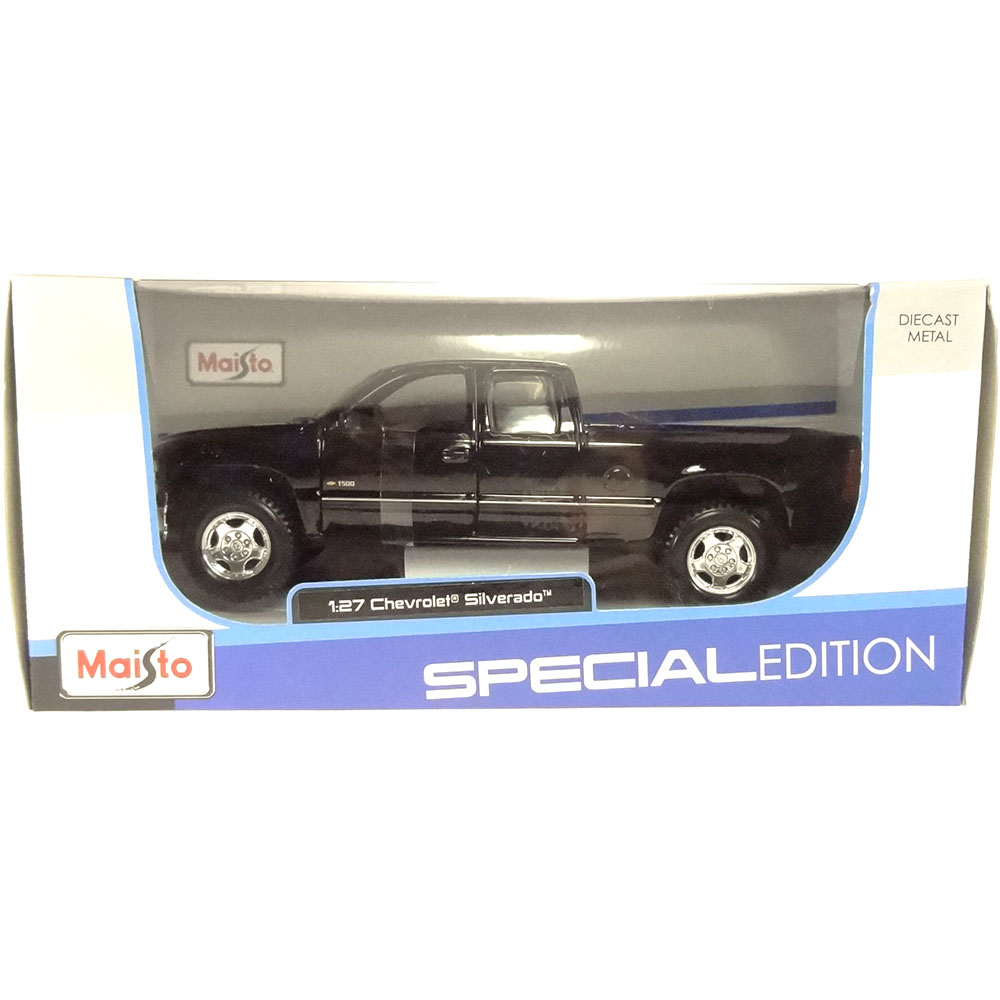 Miniatura Chevrolet Silverado Preto Maisto 1/27 - Imagem 4