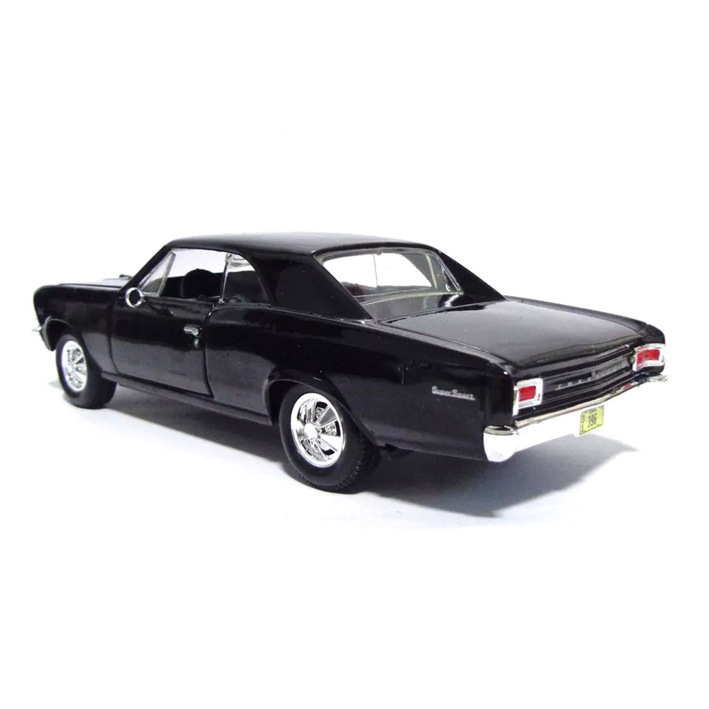 Miniatura Chevelle Ss 396 1966 Preto Maisto 1/24 - Imagem 2