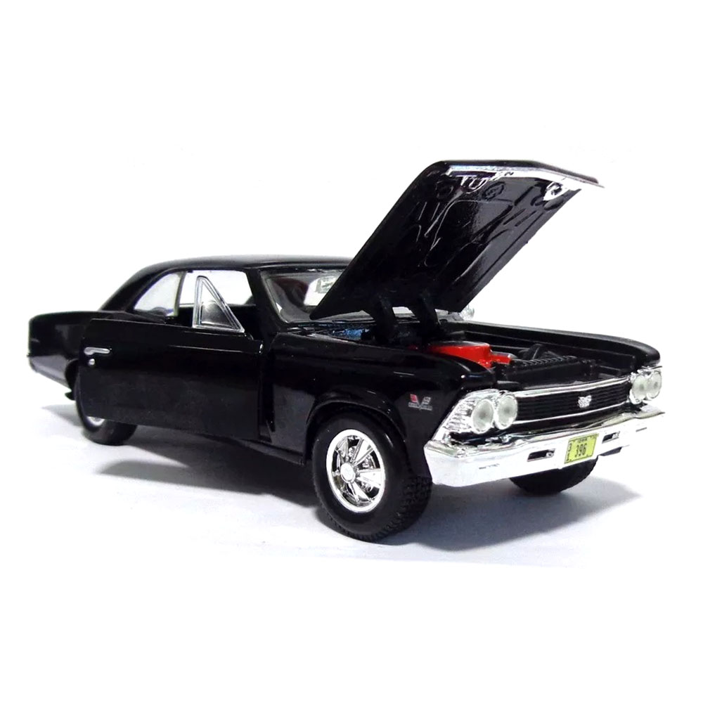 Miniatura Chevelle Ss 396 1966 Preto Maisto 1/24 - Imagem 3