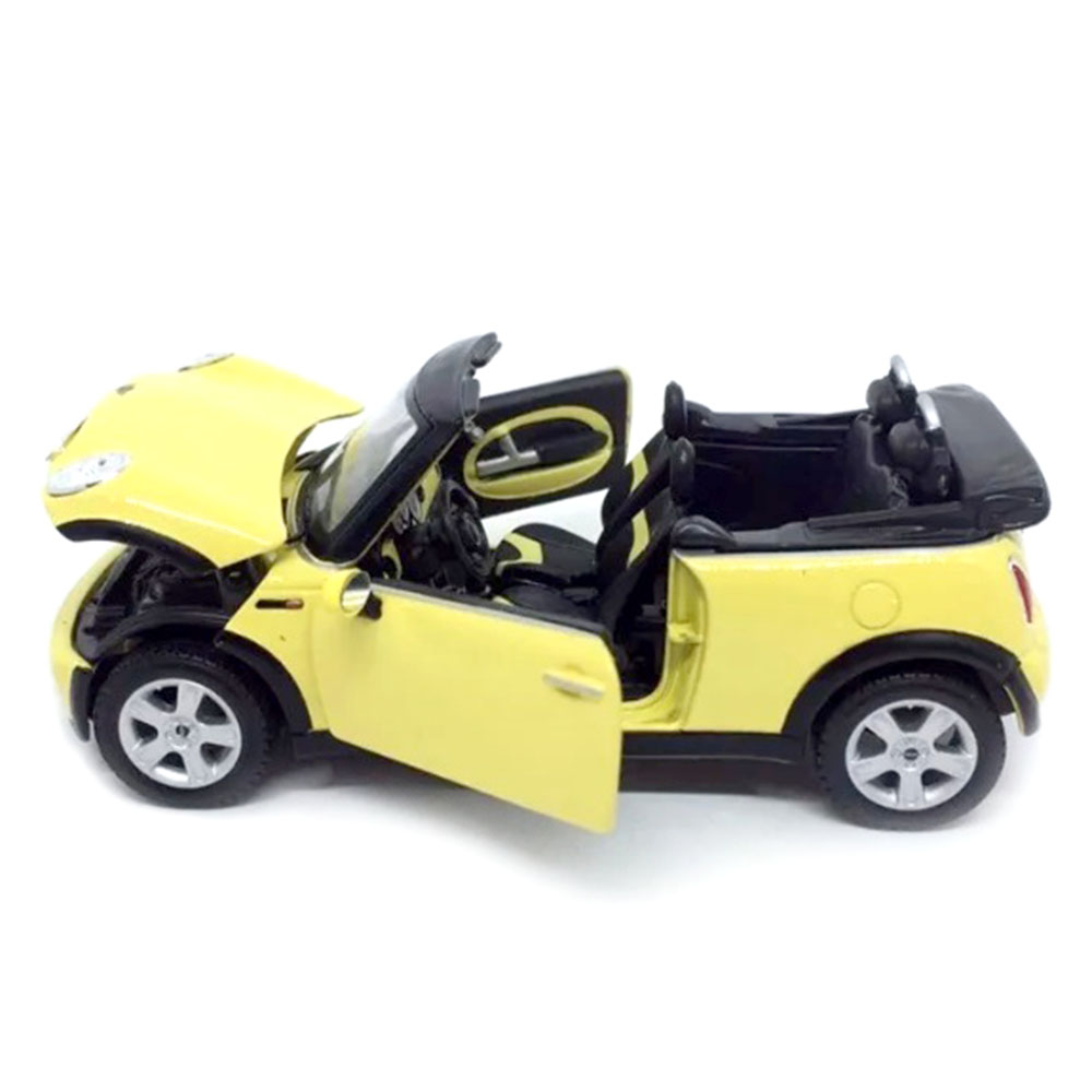 Miniatura Mini Cooper Cabrio Amarelo Maisto 1/24 - Imagem 3