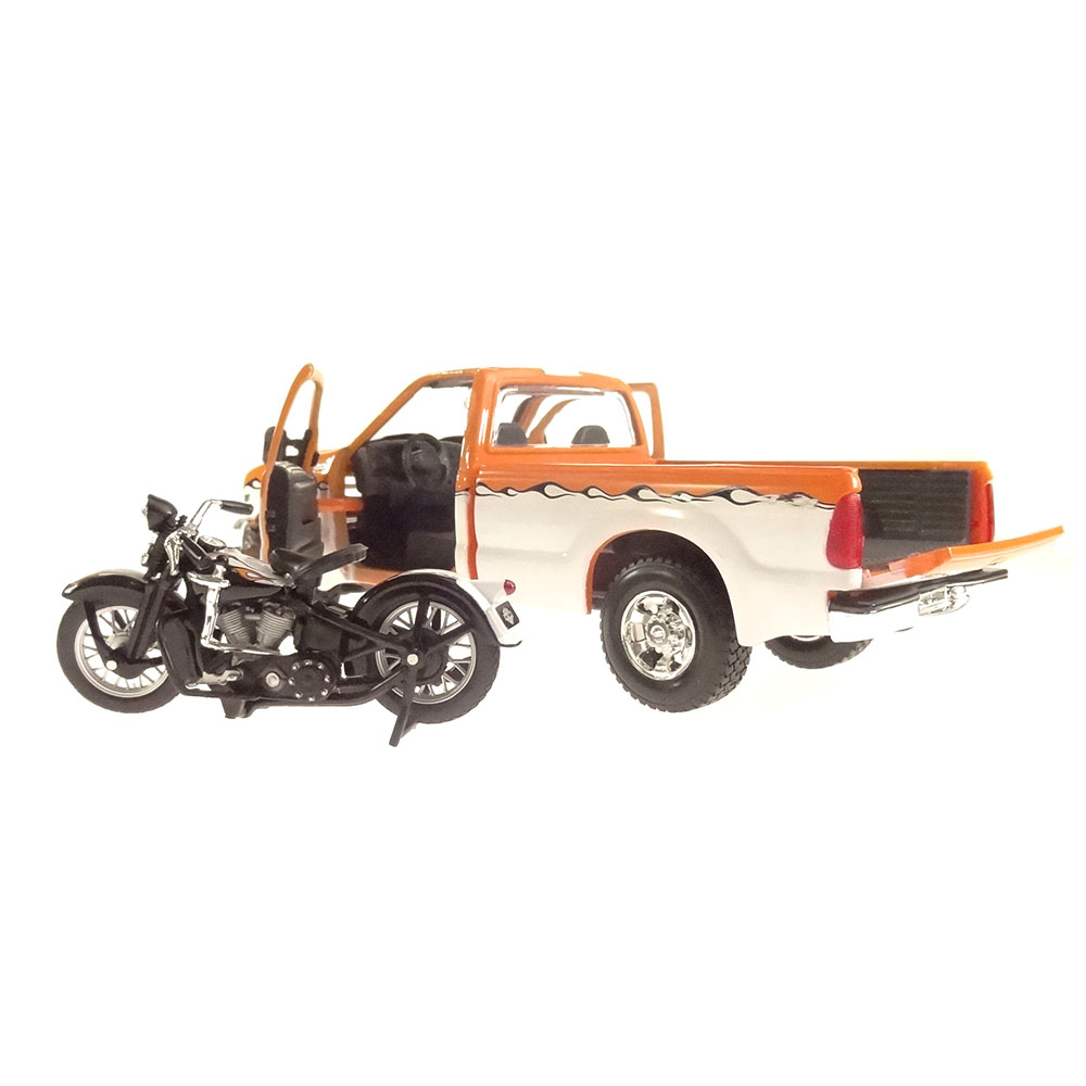 Miniatura F350 S Duty 1999 1/27 El Knucklehead 1936 1/24 - Imagem 4