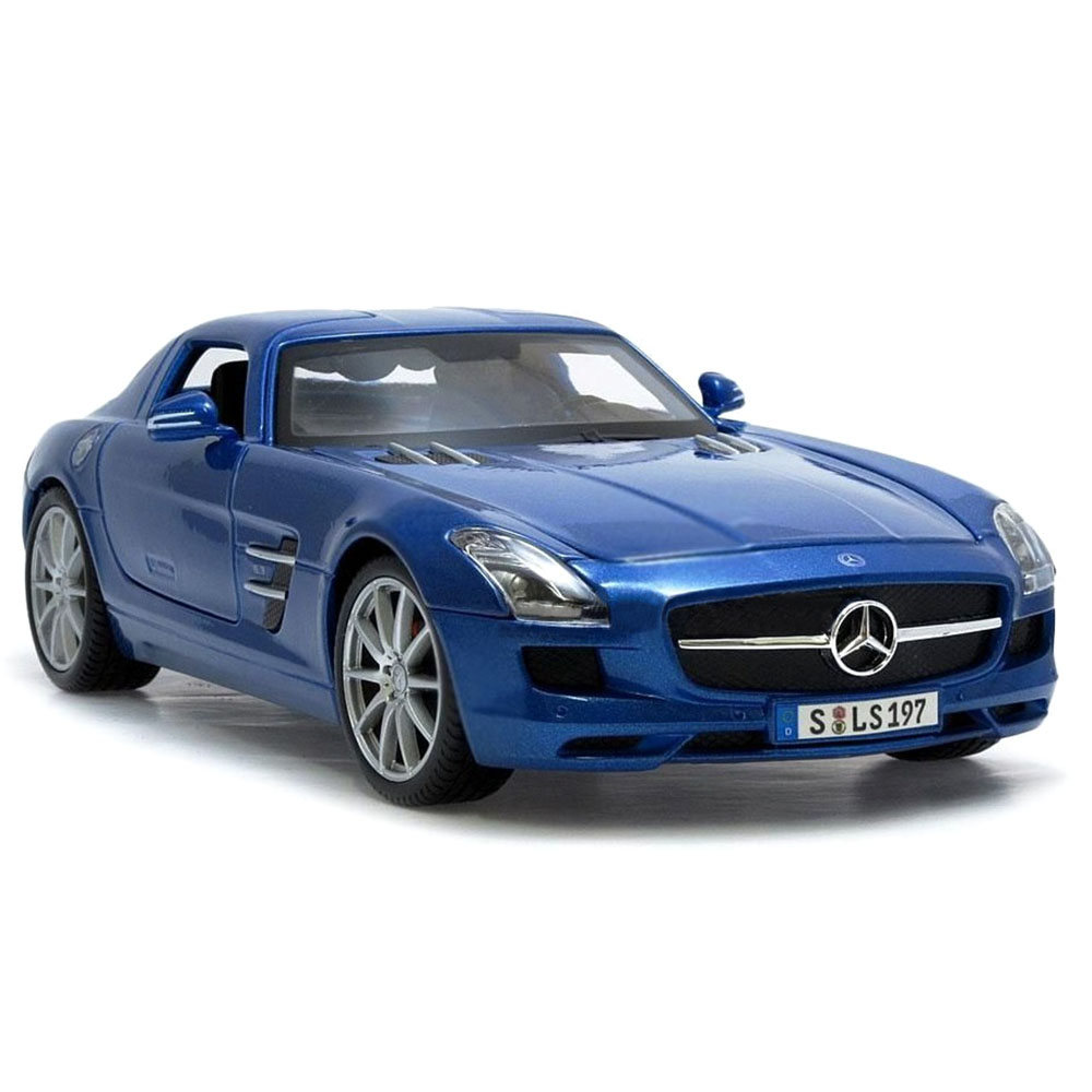 Miniatura Mercedes Benz Sls Amg Azul Maisto 1/18 - Imagem 2
