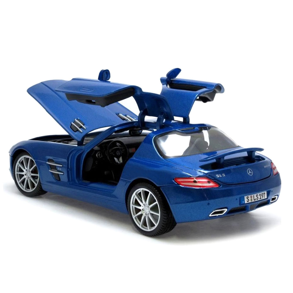 Miniatura Mercedes Benz Sls Amg Azul Maisto 1/18 - Imagem 3
