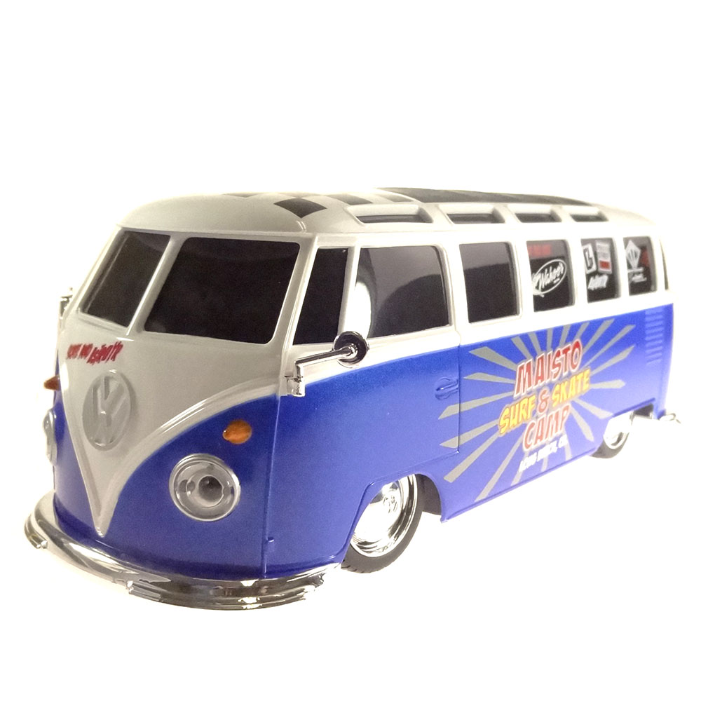 Miniatura Kombi Van Samba Controle Remoto Azul Maisto 1/24 - Imagem 2