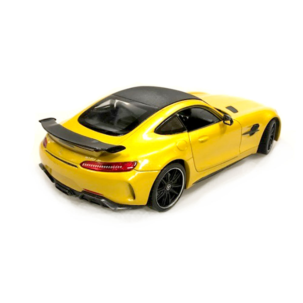 Miniatura Mercedes-Benz AMG GT-R Amarelo Welly 1/24 - Imagem 2
