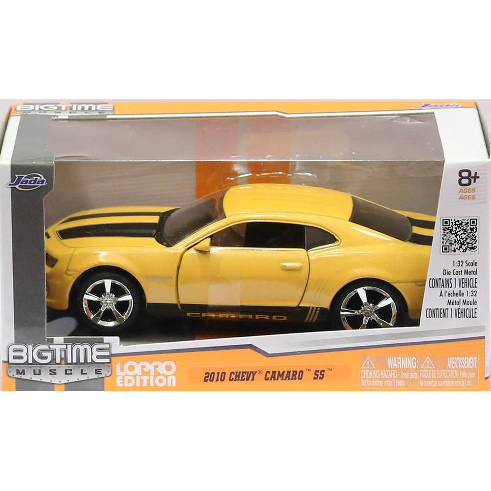 Miniatura Chevrolet Camaro Ss 2010 Amarelo Jada Toys 1/32 - Imagem 2