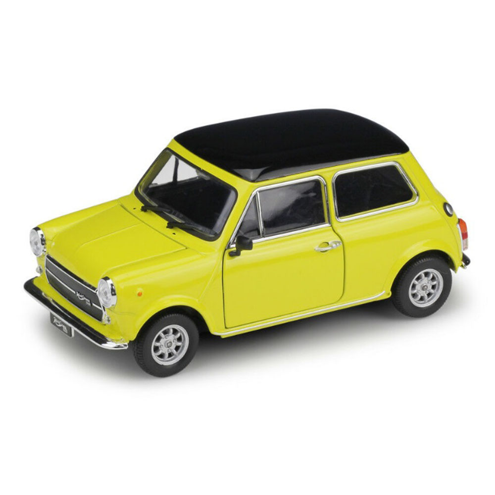 Miniatura Mini Cooper 1300 Amarelo Welly 1/24