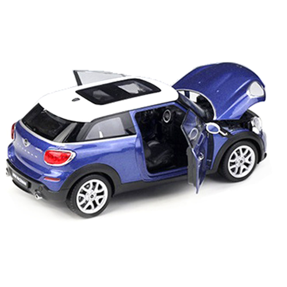 Miniatura Mini Cooper S Paceman Azul Welly 1/24 - Imagem 5