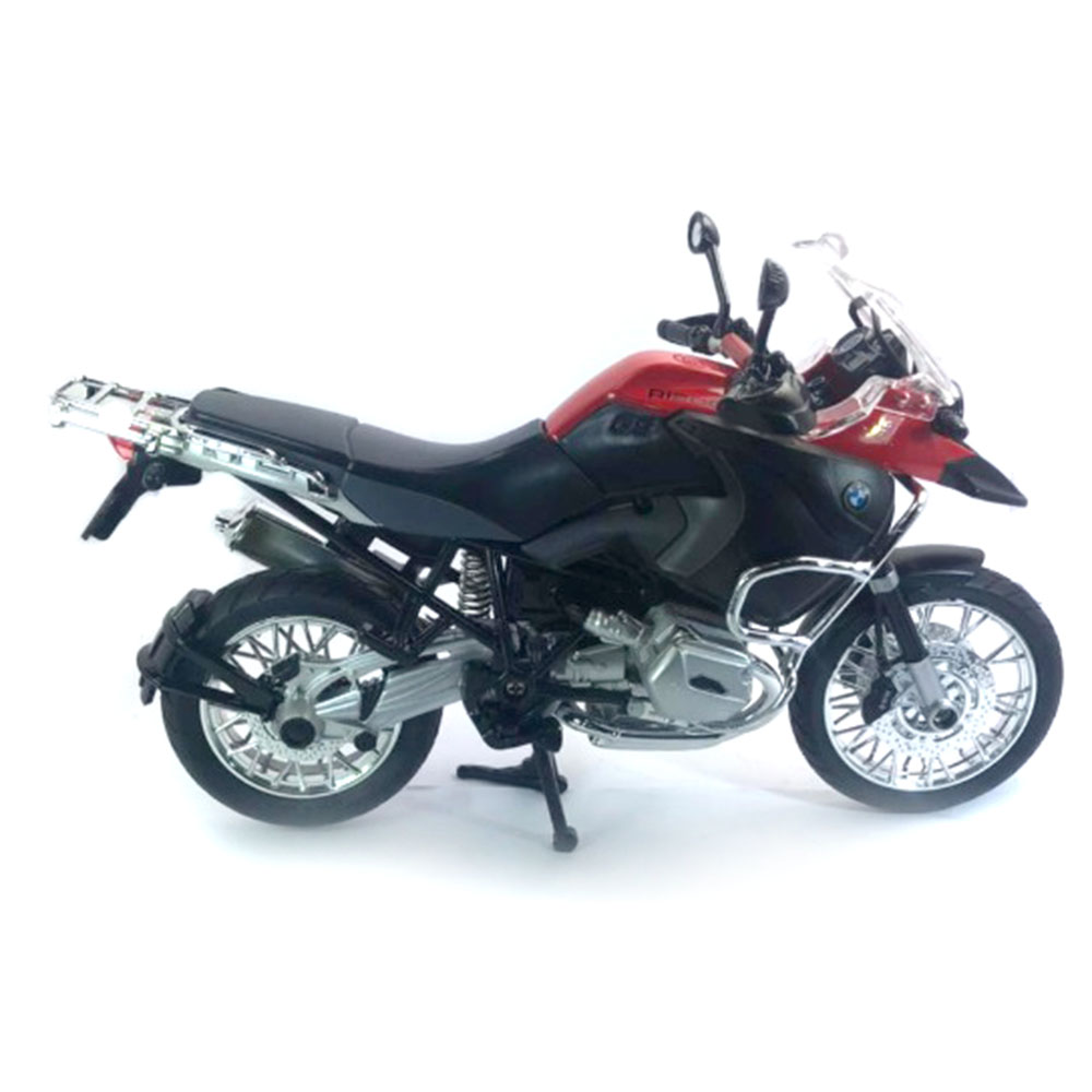 Miniatura Da Moto Bmw R1200 Gs, 22 Centímetros, Vermelho 1/9 - Imagem 8