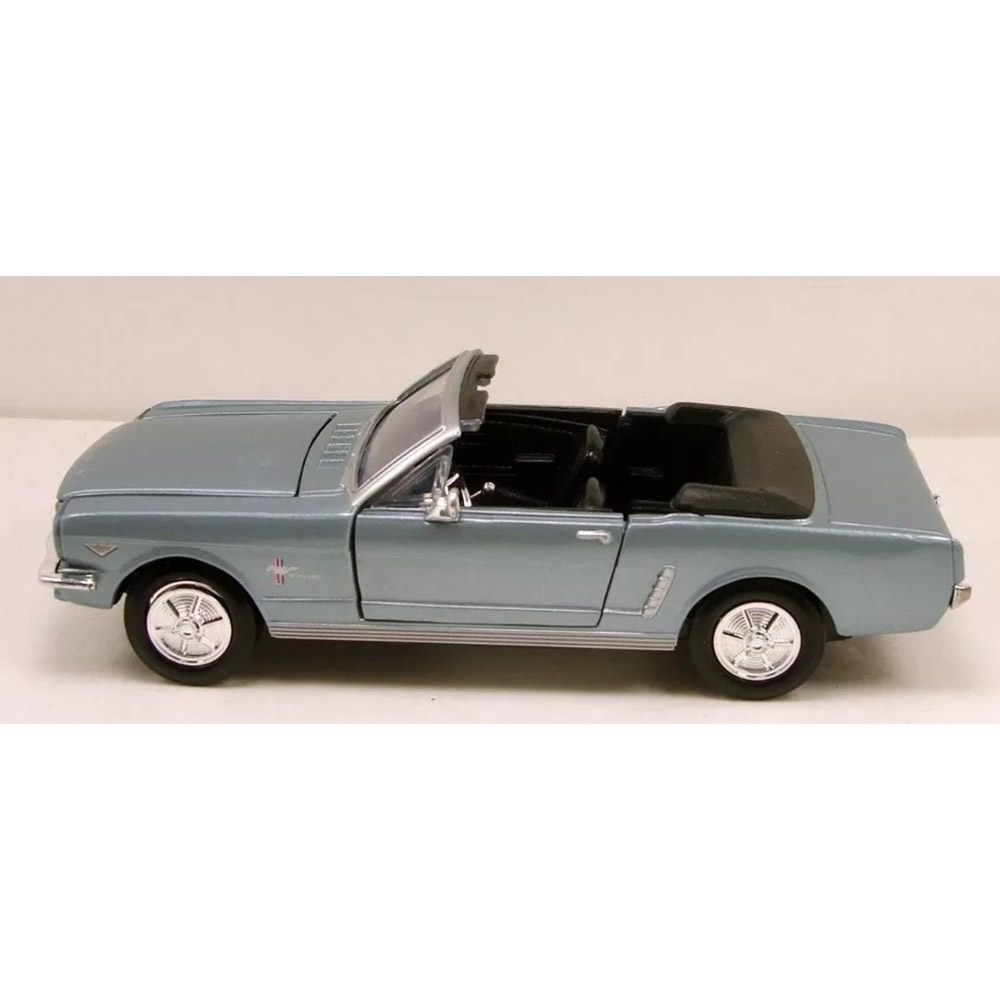 Miniatura Mustang 1/2 1964 Convertible Azul Motormax 1/24 - Imagem 2