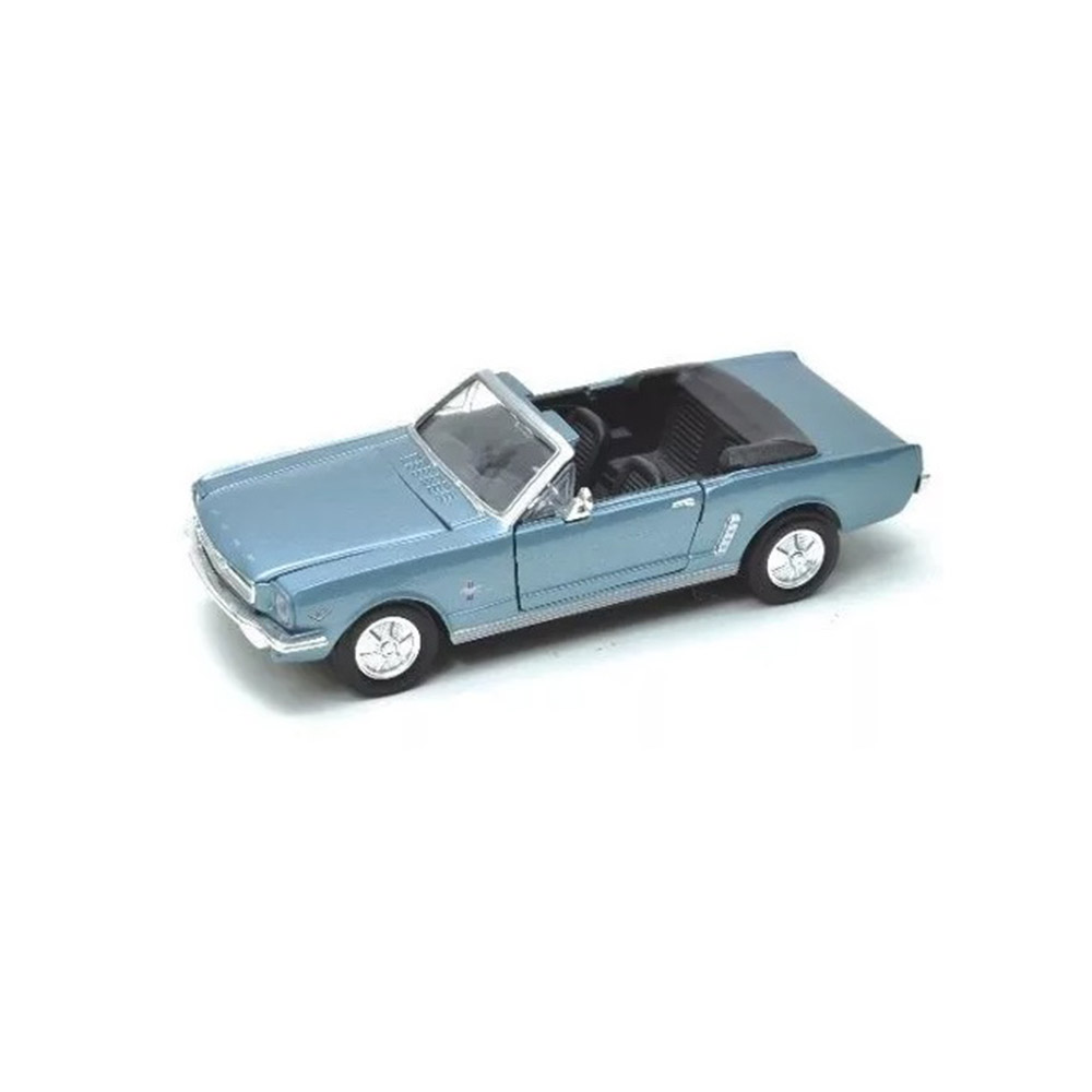 Miniatura Mustang 1/2 1964 Convertible Azul Motormax 1/24