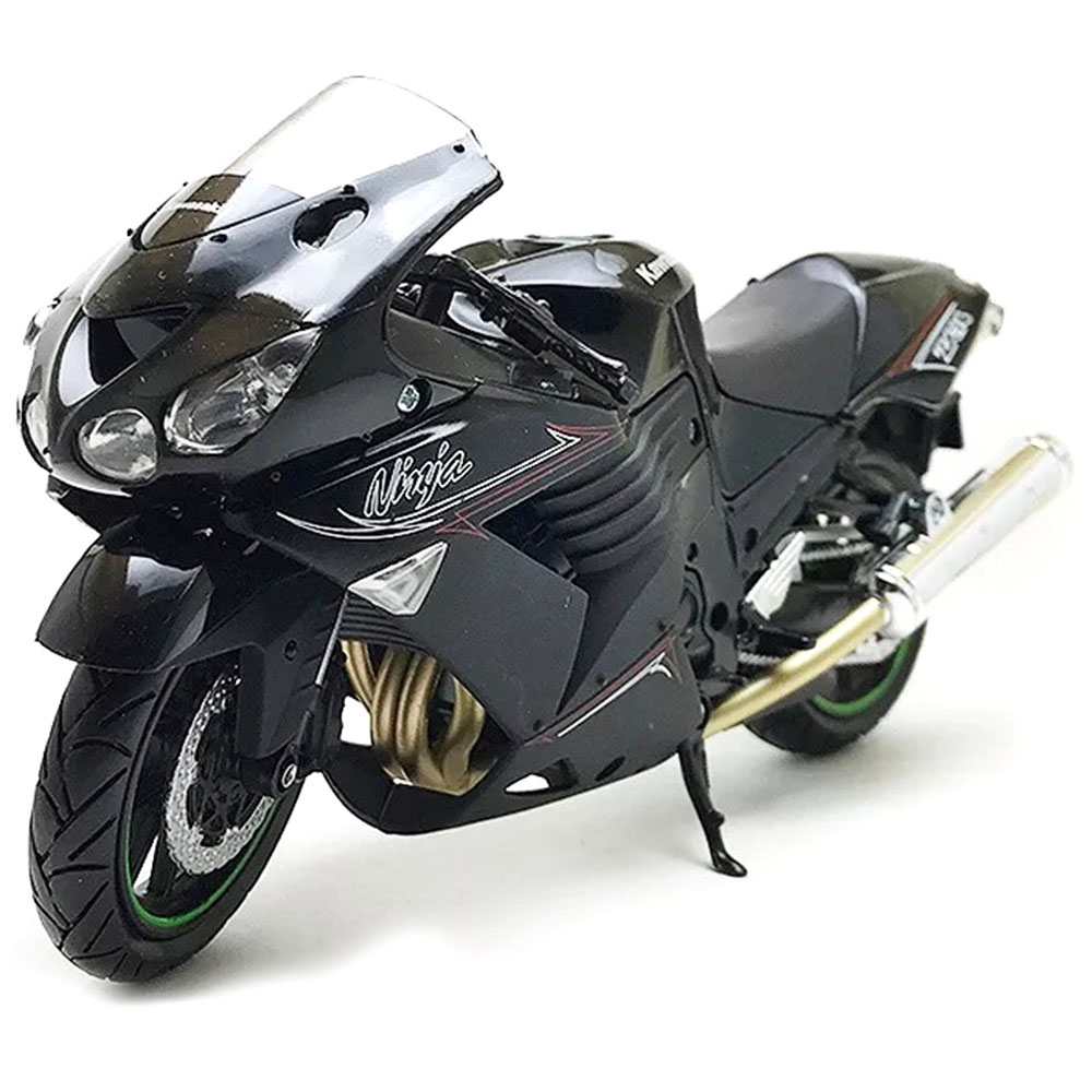 Miniatura Kawasaki Ninja Zx-14 2011 Preto New Ray 1/12