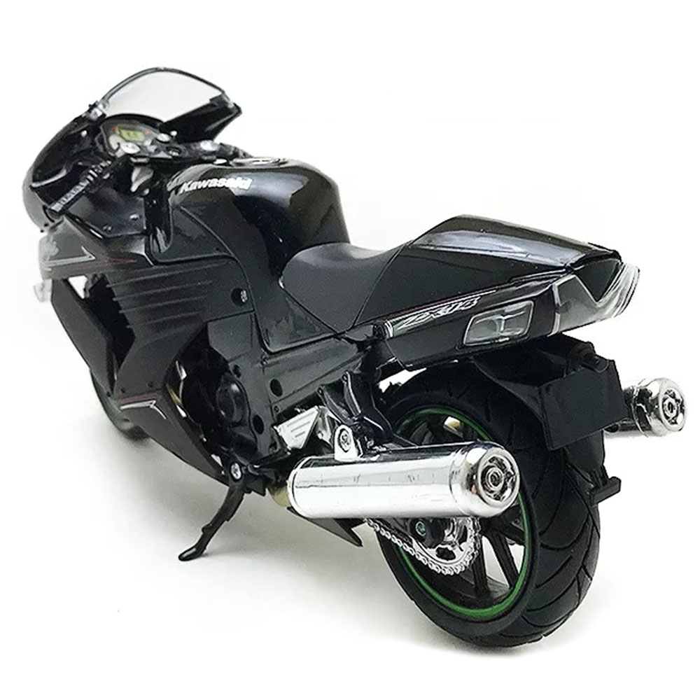 Miniatura Kawasaki Ninja Zx-14 2011 Preto New Ray 1/12 - Imagem 2