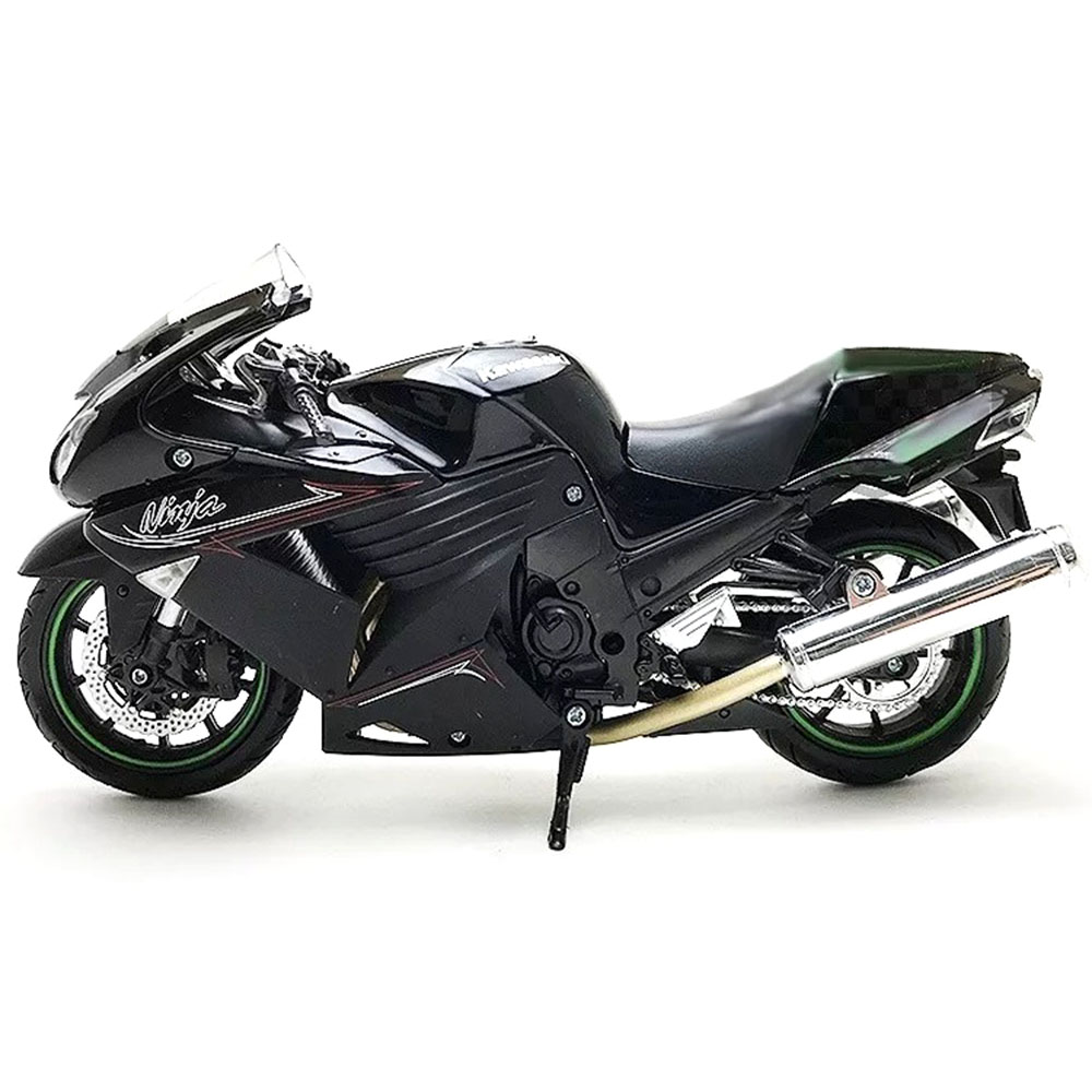 Miniatura Kawasaki Ninja Zx-14 2011 Preto New Ray 1/12 - Imagem 3