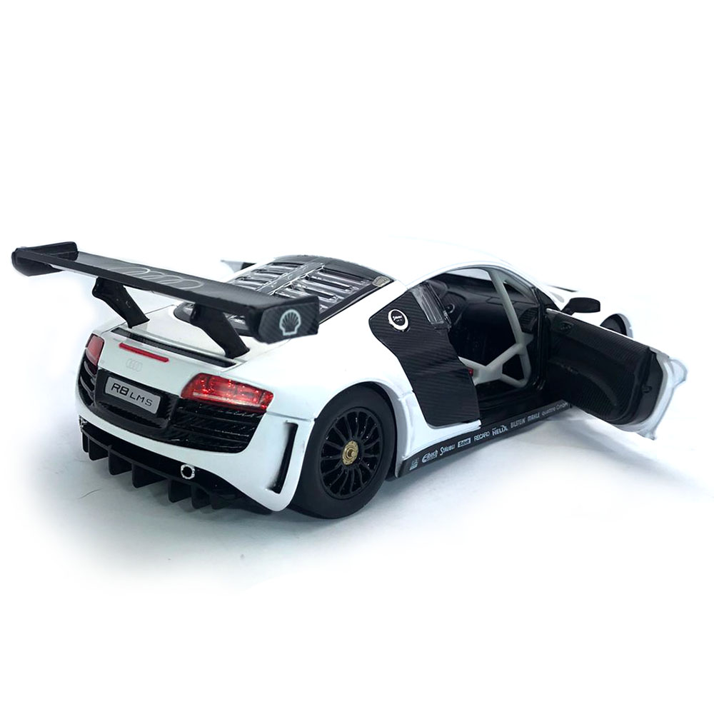 Miniatura Audi R8 LMS Branco Rastar 1/24 - Imagem 3