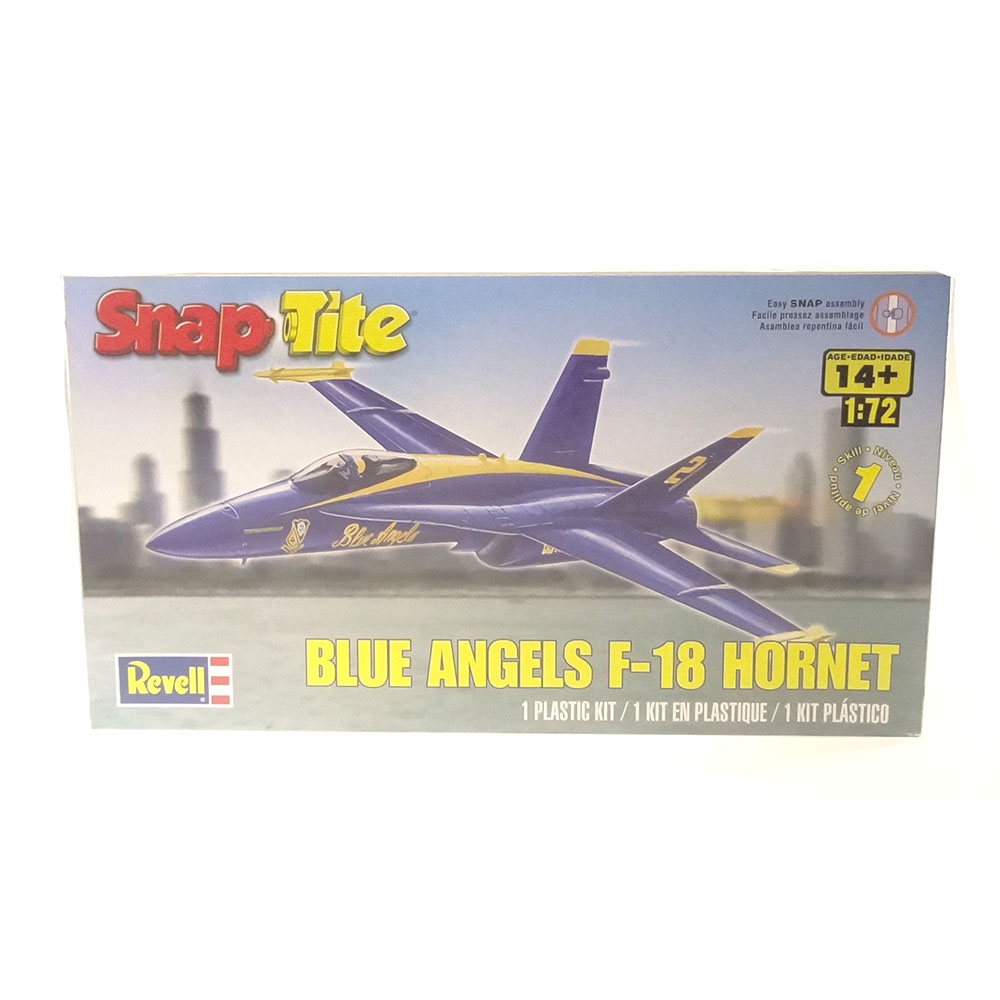 Miniatura Blue Angels F-18 Hornet Snaptite Revell 1/72 - Imagem 3