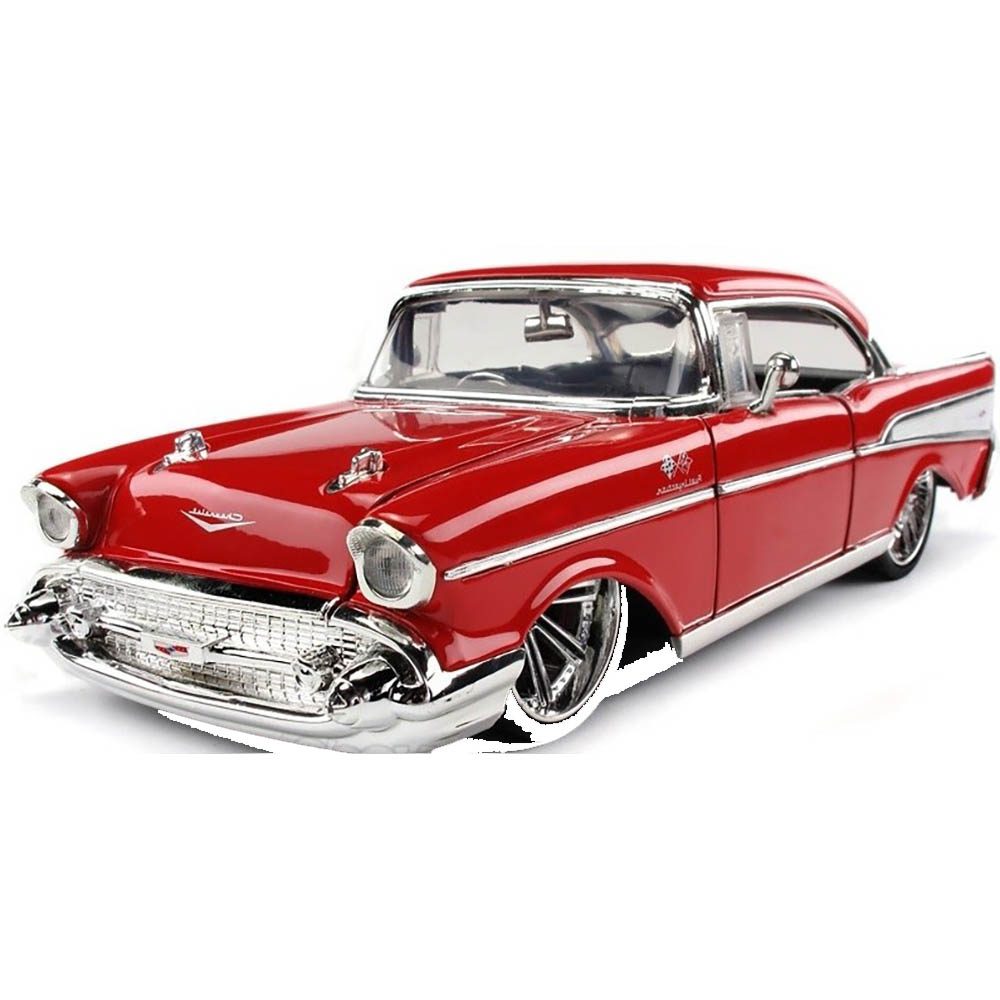 Miniatura Chevy Bel Air 1957 Vermelho Jada Toys 1/24
