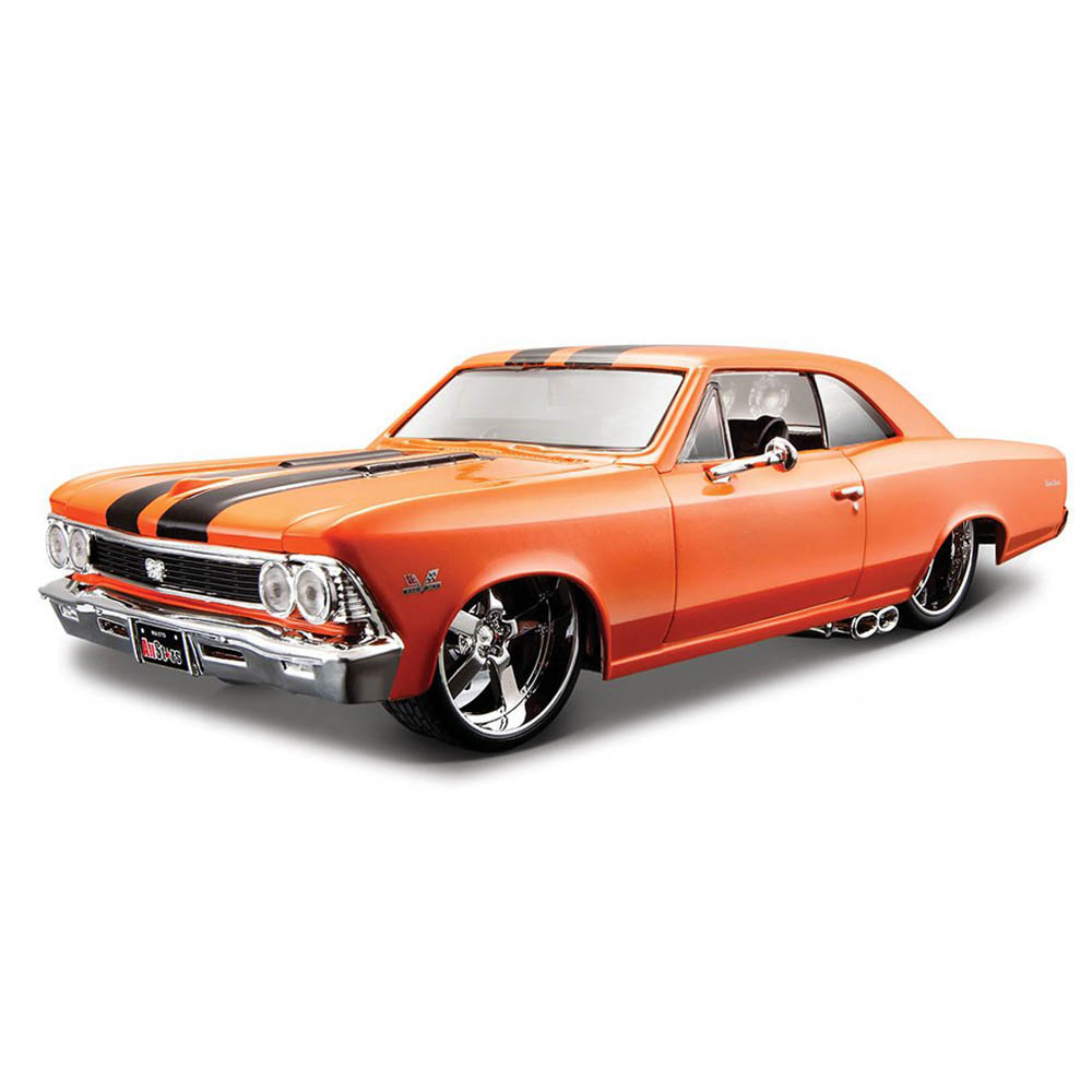 Miniatura Chevelle SS 396 All Stars 1966 Laranja Maisto 1/24