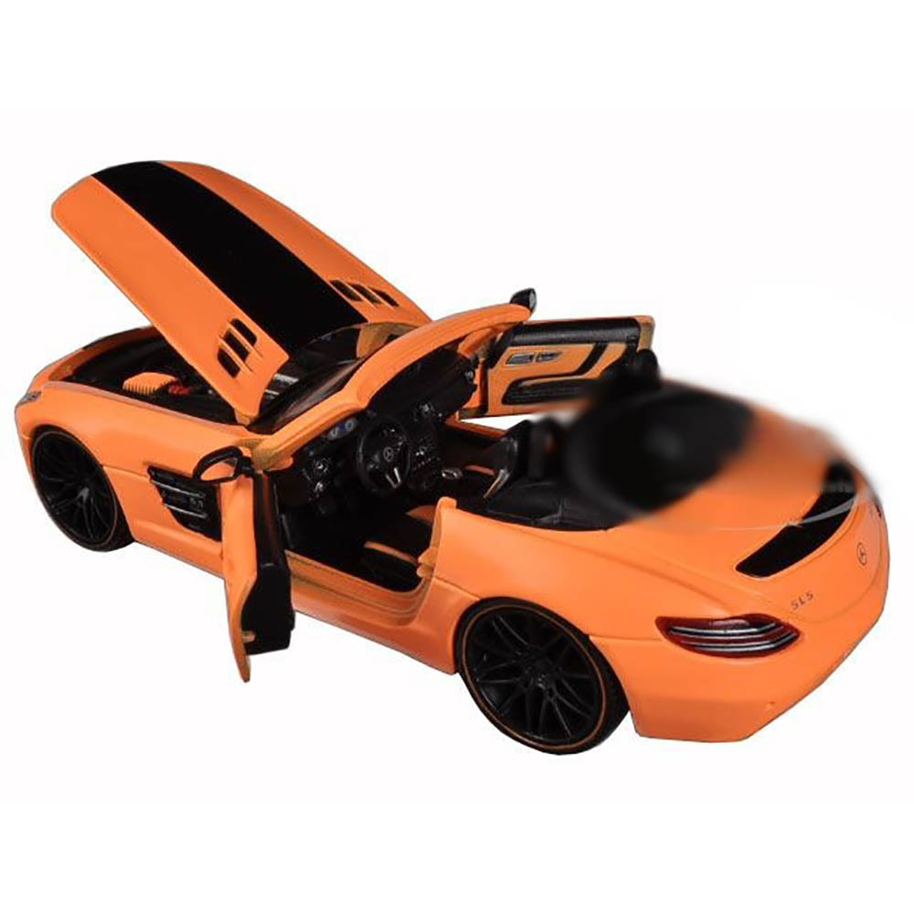 Mercedes Benz SLS AMG Roadster All Stars 1:24 Maisto Laranja - Imagem 3