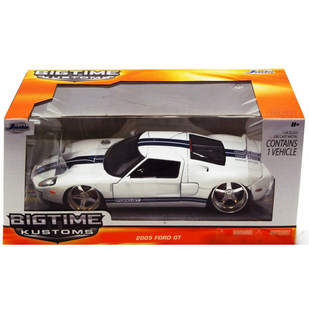 Miniatura Ford Gt 2005 Branco Jada Toys 1/24 - Imagem 5
