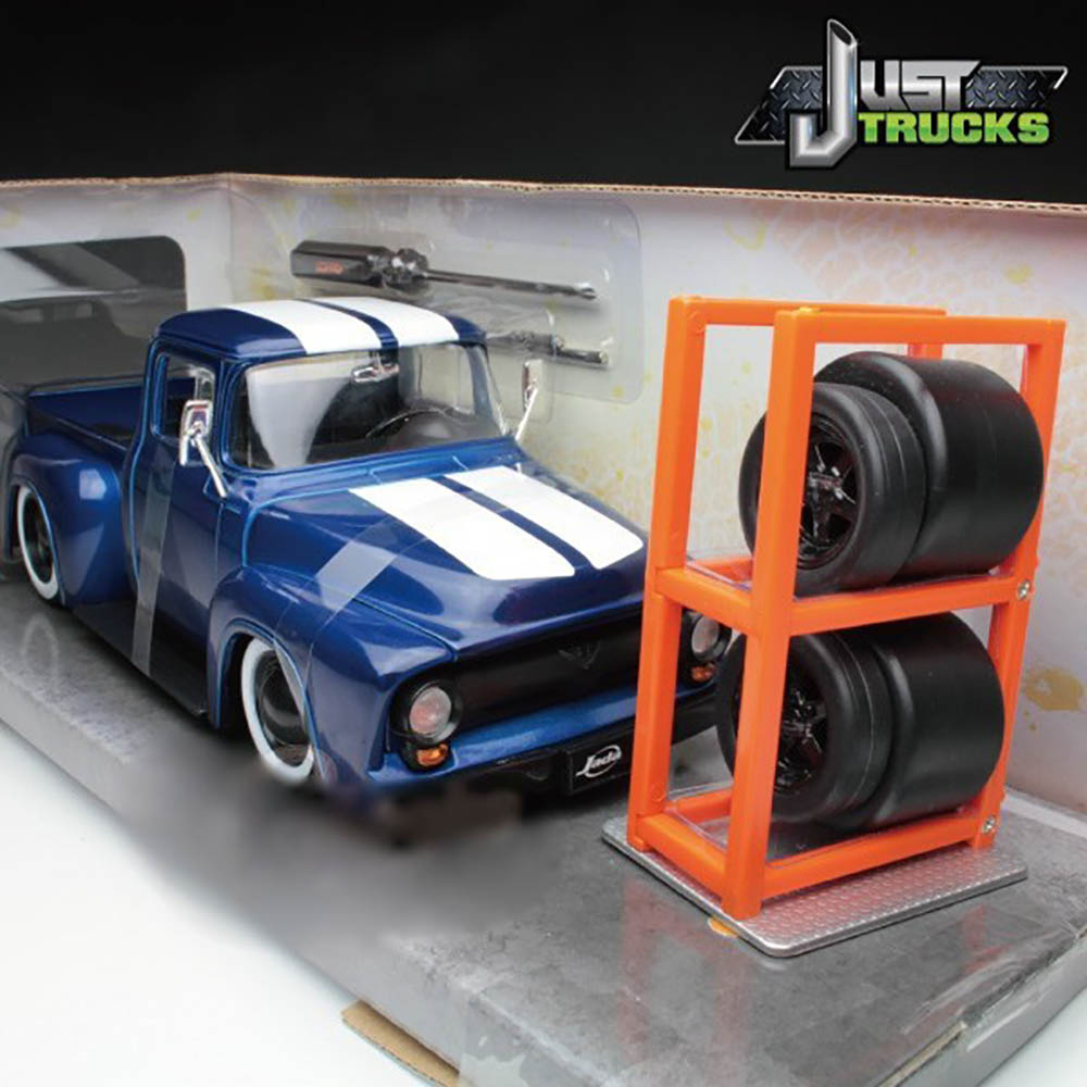 2002 Cadillac Escalade EXT Troca Rodas 1:24 Jada Toys Azul - Imagem 10