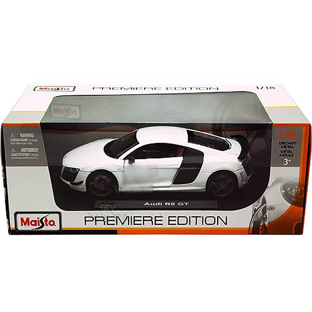 Audi R8 GT Branco 1:18 Maisto Branco - Imagem 7