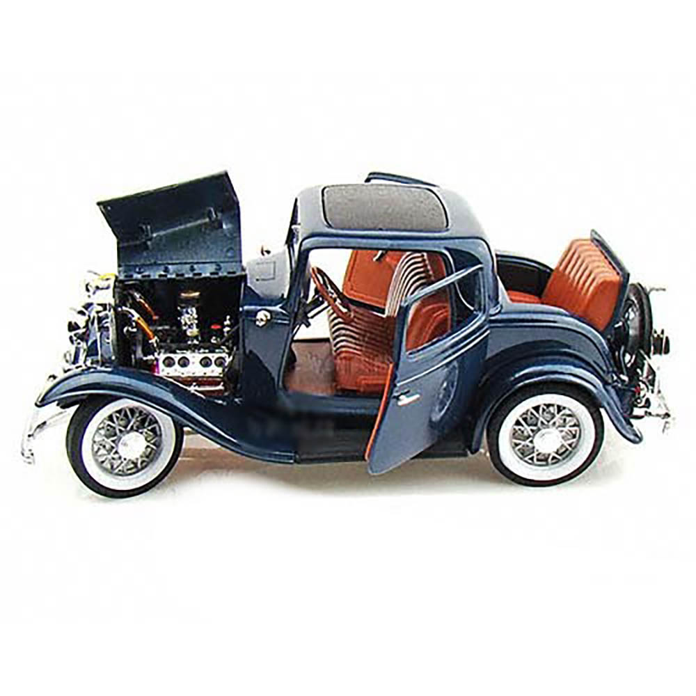 1932 Ford 3-Window Coupe 1:18 Yat Ming Azul - Imagem 5
