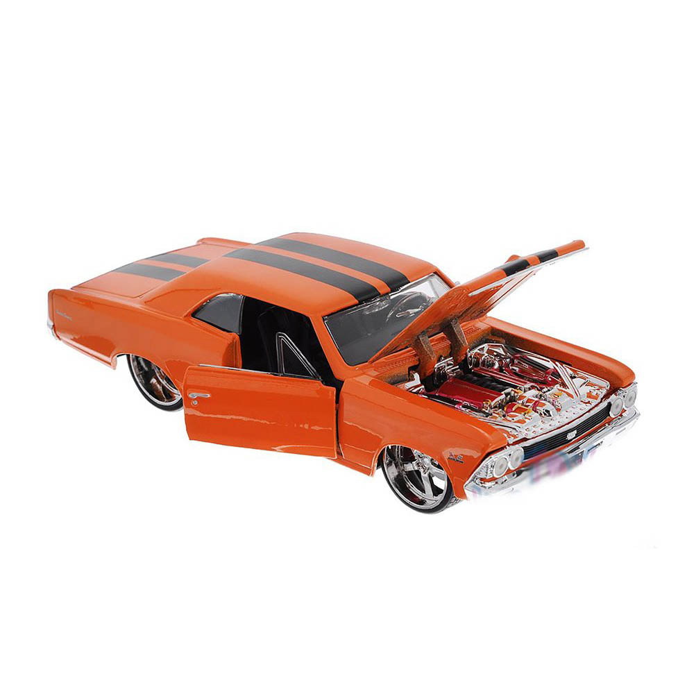 Miniatura Chevelle SS 396 All Stars 1966 Laranja Maisto 1/24 - Imagem 4