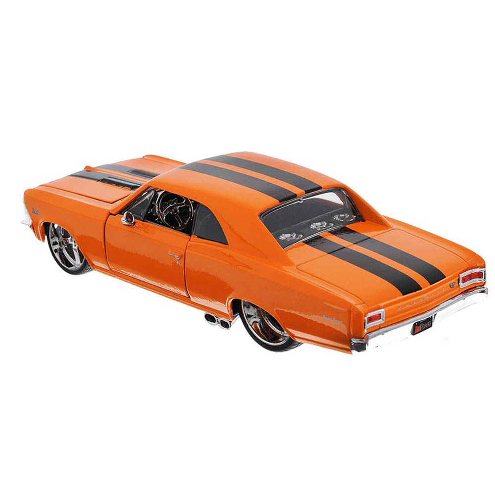 Miniatura Chevelle SS 396 All Stars 1966 Laranja Maisto 1/24 - Imagem 5