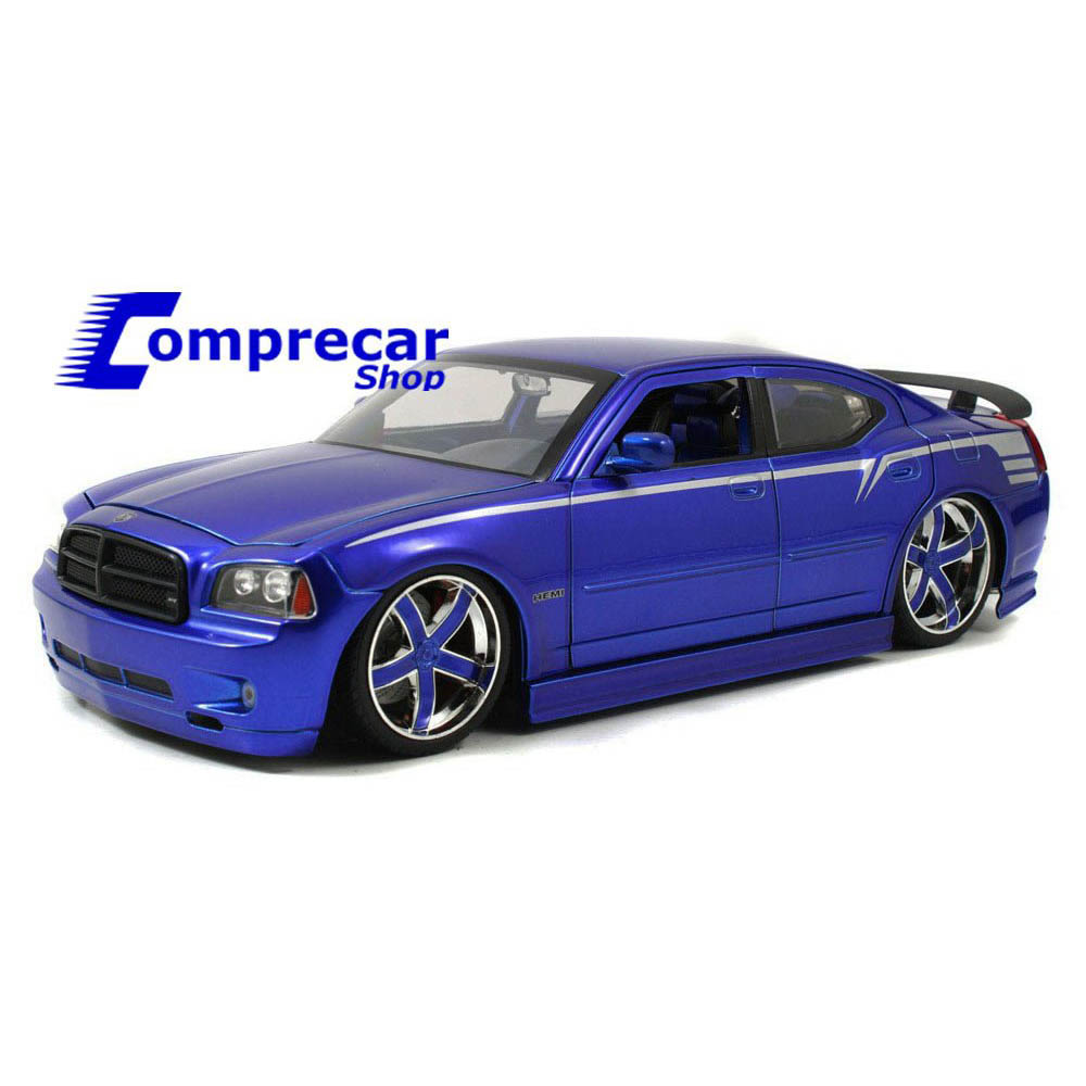 Miniatura Dodge Charger Srt8 Lopro 2006 Azul Toys 1/18