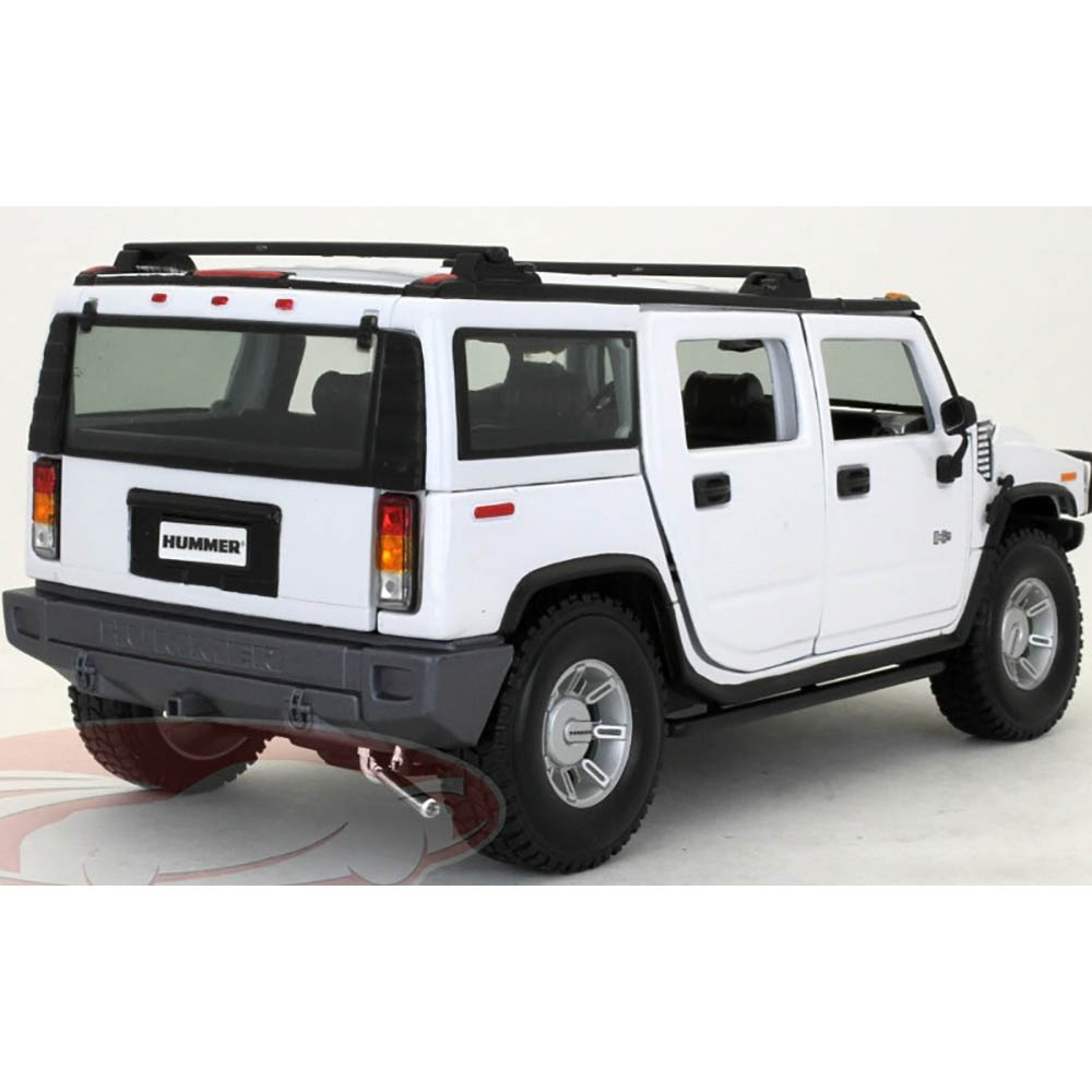 2003 Hummer H2 SUV 1:18 Maisto Branco - Imagem 2