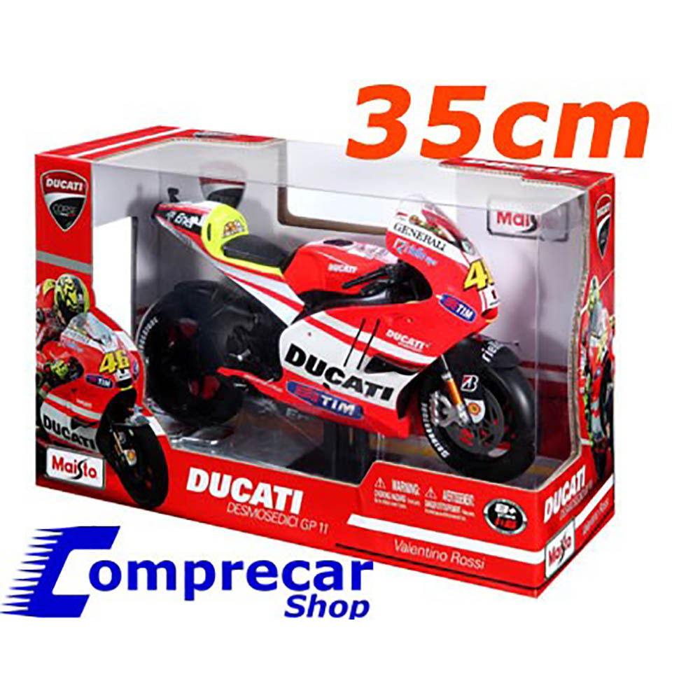 Miniatura Ducati Desmosedici 2011 V Rossi Maisto 35 Cm 1/6 - Imagem 3