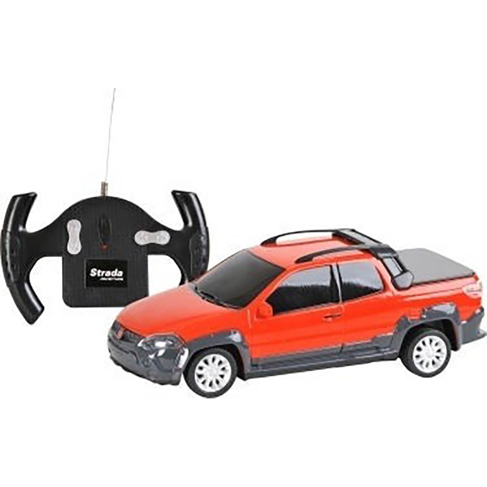 Fiat Strada Adventure Controle Remoto Vermelho 1:24 Cks