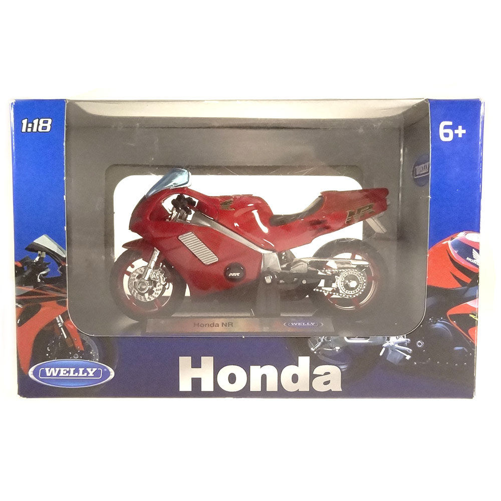 Miniatura Honda Nr Vermelha Welly 1/18 - Imagem 3