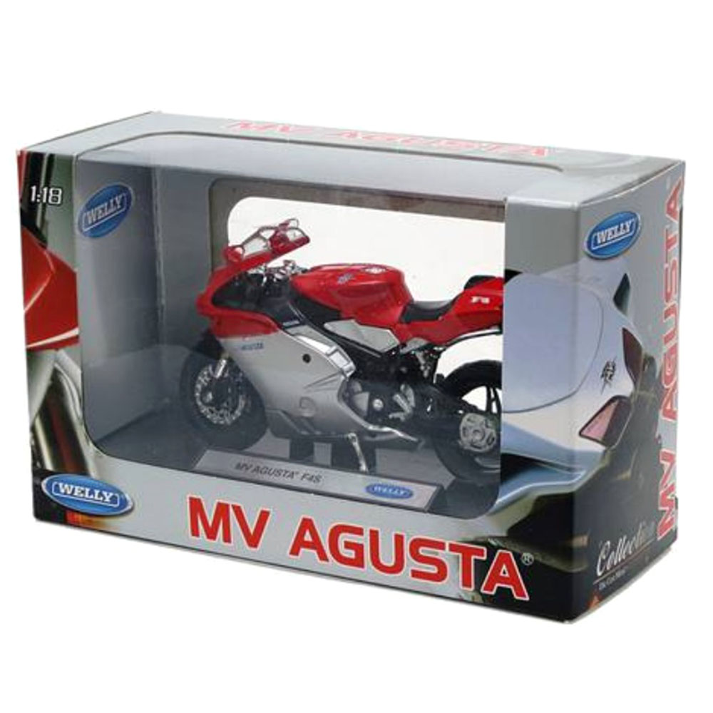 Miniatura Mv Agusta F4s Vermelho Welly 1/18 - Imagem 3