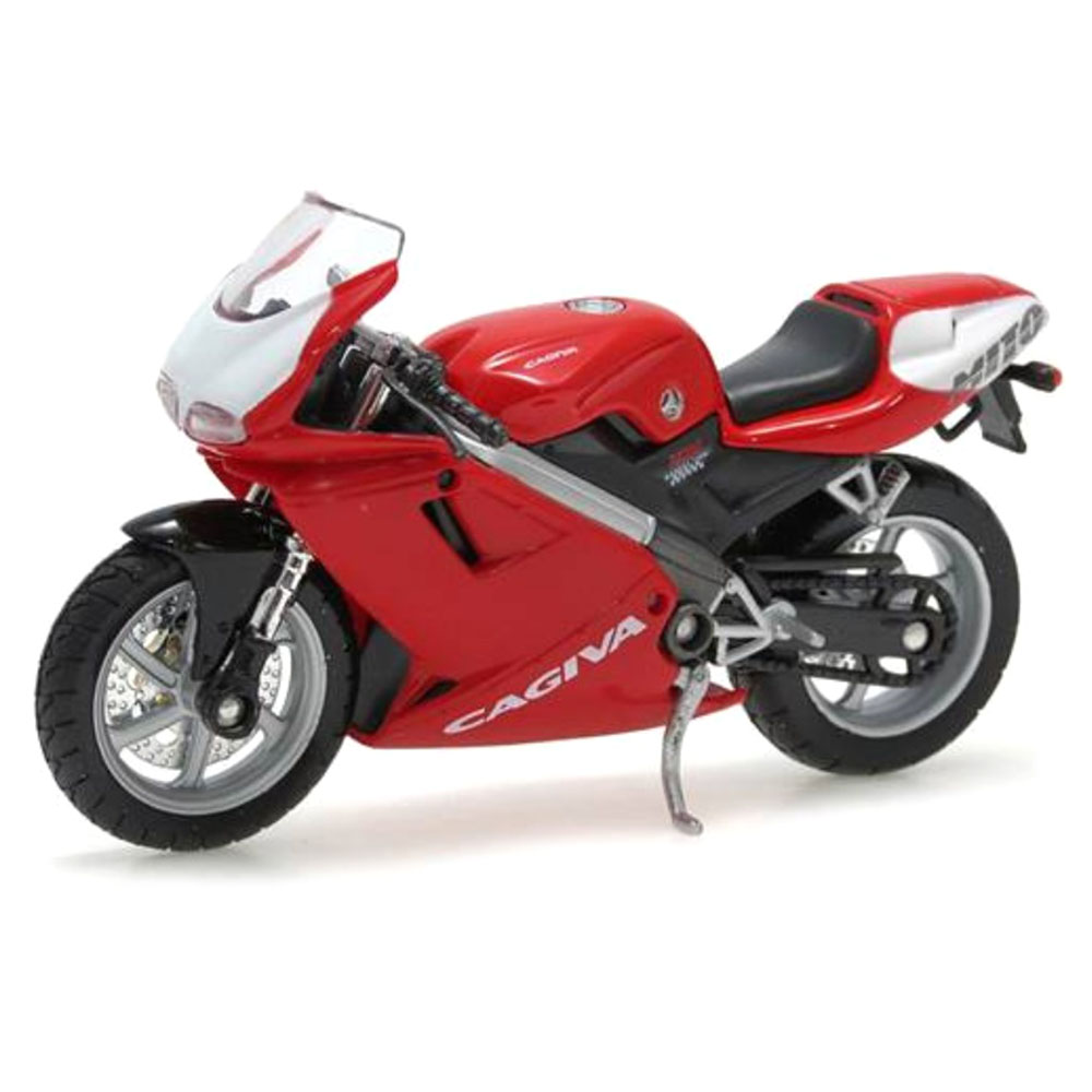Miniatura Cagiva Mito 125 Vermelho Welly 1/18