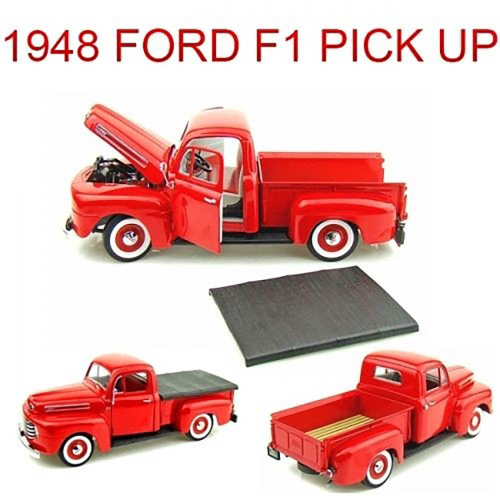 1948 Ford F1 Pick Up 1:18 Yat Ming Vermelho - Imagem 5